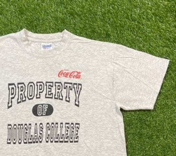 Vintage Property of Douglas College T Shirt Tee Gildan Size Large