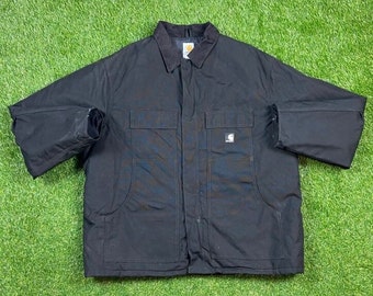 Vintage Carhartt Jacket Size XXL 2XL 1990s 90s American Apparel Warm Cozy Winter Comfy Hunting Hiking