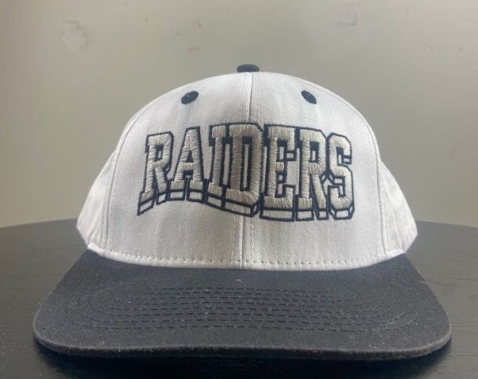 Vintage Oakland Raiders Snapback Hat Cap Reebok OSFA NFL Football Throwback California Los Angeles Las Vegas Classic 1990s 90s As Is