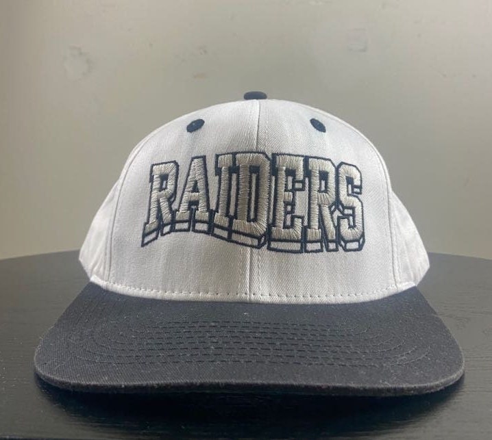 NEW VINTAGE 90's RAIDERS ICE CUBE HIP-HOP ZUBAZ STYLE SNAPBACK HAT