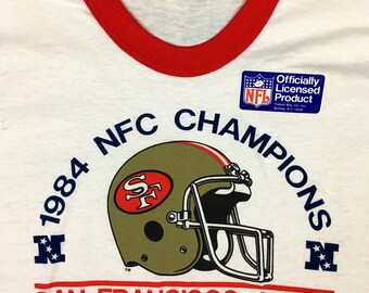 Vintage San Francisco Forty Niners Super Bowl XIX 1984 NFL