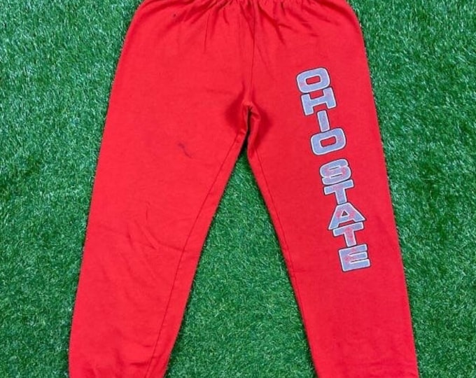 Vintage Ohio State University Sweatpants Pro Sports Made USA Small S Cleveland NCAA College Buckeyes Classic Football Basketball 1980s 80s