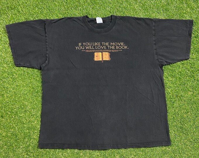 Vintage If You Like the Movie You Will Love the Book T Shirt Size XXL Church Sunday Service Salvation Praise Bible Jesus Christian God 1990s