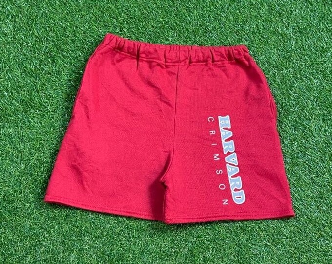 Vintage Harvard University Shorts Made USA Size Medium M NCAA College Ivy League Classic Law 1990s 90s