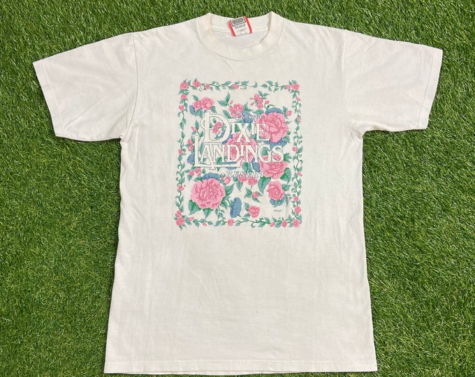 Vintage Dixie Landings Disney's Resort T Shirt Tee Made USA Size Medium M Mickey Mouse Walt Disney World Magic Kingdom WDW Disneyland 1990s