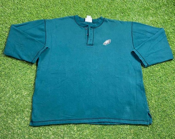 Vintage Philadelphia Eagles Crewneck Sweatshirt Size Xtra Large XL NFL Football Pennsylvania Pull Over Oversized 1990s 90s
