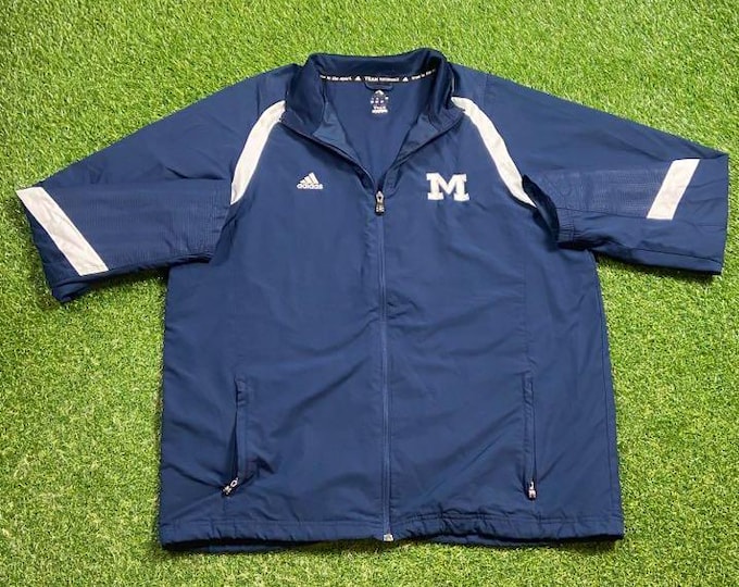 Vintage Miami University Jacket Adidas Size Large L NCAA College Football Oxford Ohio Cleveland 00s