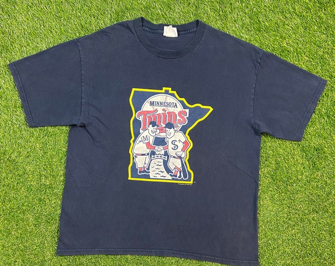 Vintage Minnesota Twins T Shirt Tee CSA Size Xtra Large XL MLB 1990s Classic Baseball 90s