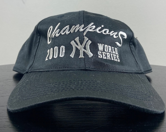 Vintage New York Yankees 2000 World Series Champions Snapback Hat Drew Pearson OSFA MLB Baseball Bronx 1990s Original Classic Jeter 90s