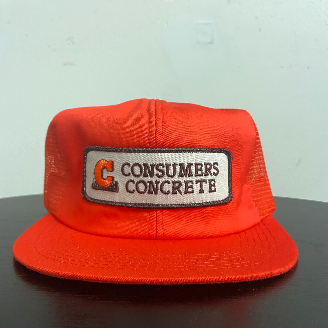 Casquette Snapback Vintage Années 80 United Concrete Construction Fargo North Dakota - Neuve Sans étiquette