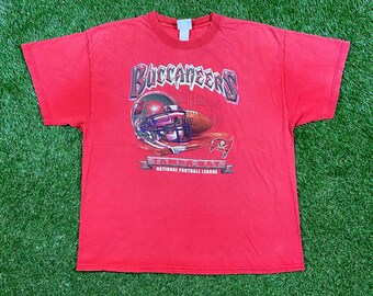 Vintage Tampa Bay Buccaneers T Shirt Tee Size Large L NFL Football Florida Tom Brady TB12 1990s 90s