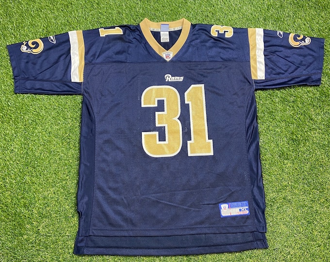 Vintage St Louis Rams Adam Archuleta #31 Jersey Reebok Size Xtra Large XL NFL Football Super Bowl Missouri Los Angeles 00s