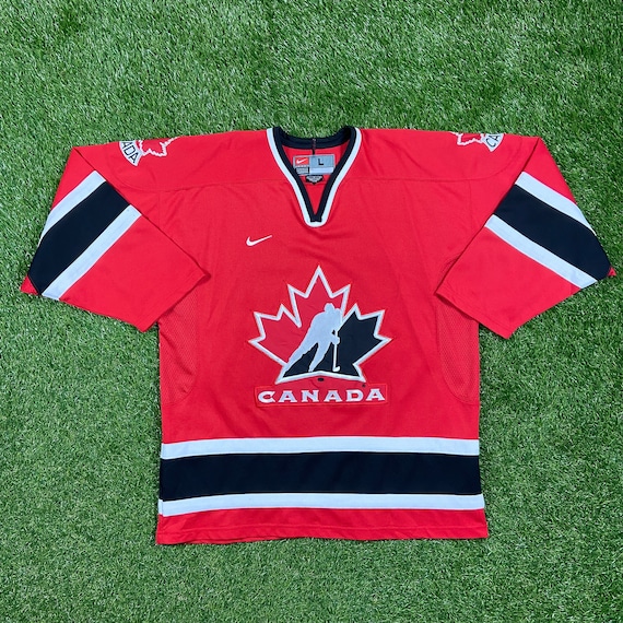 Team Canada 2018 Hockey Jersey Shirt Nike Sz M Olympic Red & Black