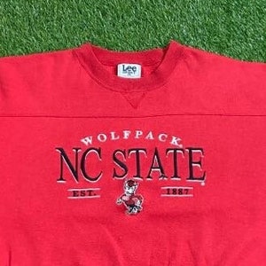 NCAA North Carolina State Wolfpack Women's Burnout Fleece Sweatshirt