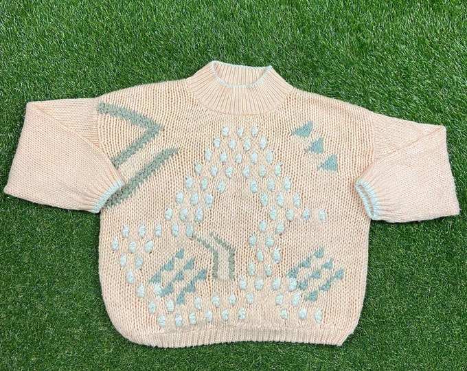 Vintage Currants Knitted Crewneck Sweater Size Large L Quality 90s Comfortable Fit 1990s