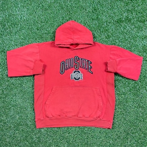 Vintage Ohio State University Hoodie Sweatshirt Size Small S Cleveland NCAA College Buckeyes Classic 90s Football Basketball