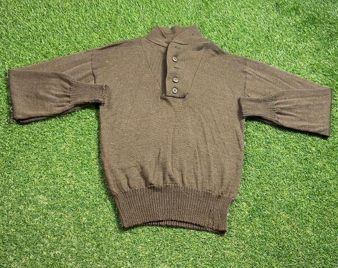 Vintage Military Brown Sweatshirt Size Large L Army Marines Navy Air Force United States Veteran 1990s 90s