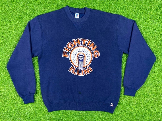 Vintage Illinois Illini Crewneck Sweatshirt Russel
