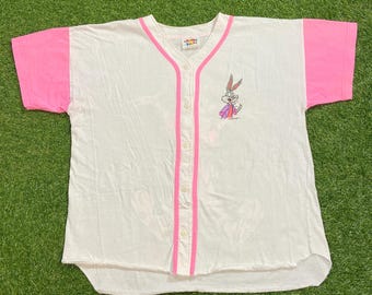 Vintage Looney Tunes T Shirt Tee Made USA Size Xtra Large XL Tazmanian Devil Bugs Bunny Warner Bros Space Jam Classic Cartoon 1990s 90s