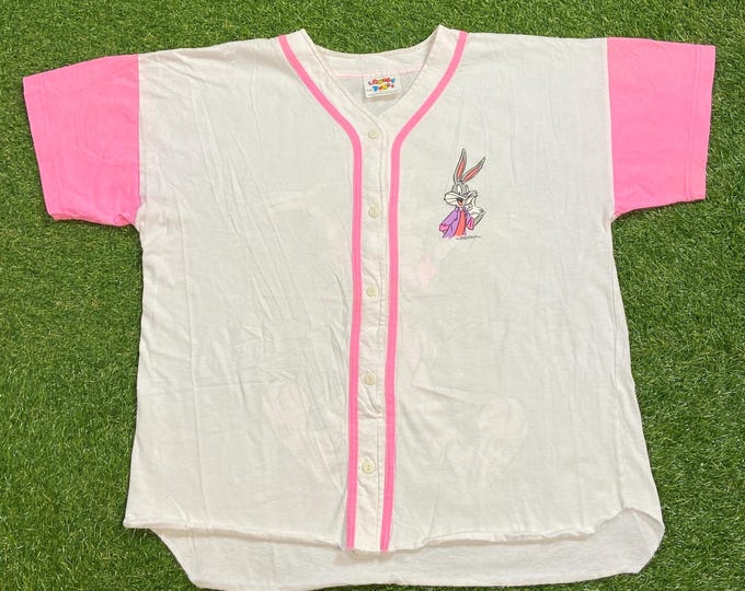 Vintage Looney Tunes T Shirt Tee Made USA Size Xtra Large XL Tazmanian Devil Bugs Bunny Warner Bros Space Jam Classic Cartoon 1990s 90s