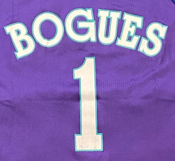 Vintage Charlotte Hornets Tyrone Muggsy Bogues #1 Jersey Champion