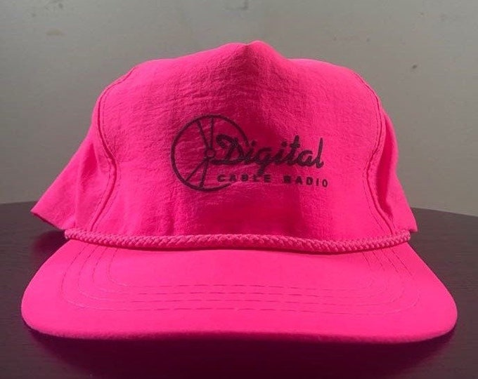 Vintage Digital Cable Radio Snapback Hat Yupoong OSFA Broadcast Television TV 1990s 90s