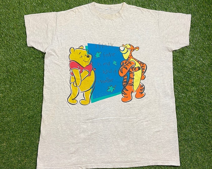 Vintage Winnie The Pooh T Shirt Tee Size XXL 2XL Walt Disney World Classic Cartoon Mickey Mouse Pooh 1990s 90s