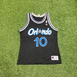 Vintage Orlando Magic Darrell Armstrong #10 Jersey Champion Size Medium M NBA Basketball Florida Penny Shaq 00s
