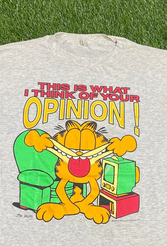 Vintage Garfield T Shirt Tee Sun Sportswear Made USA Size