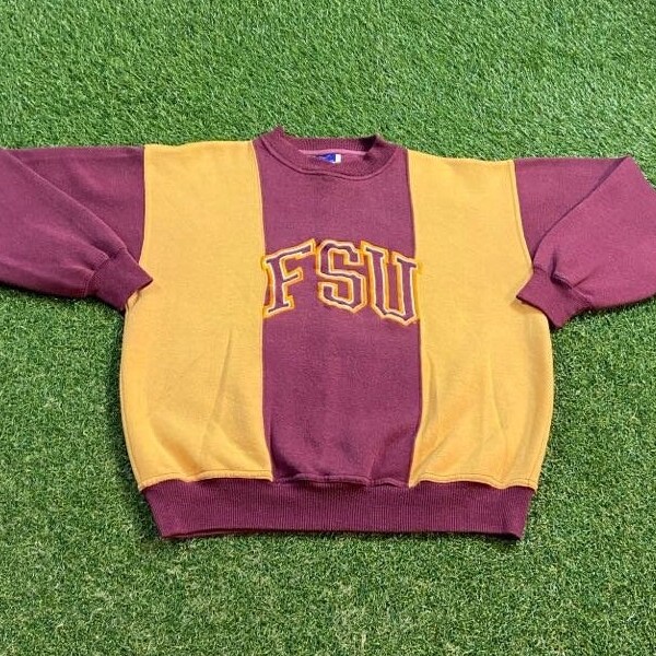 Vintage Florida State University Seminoles Crewneck Sweatshirt Size Medium M NCAA College Football FSU Tallahassee 1990s 90s Pull Over