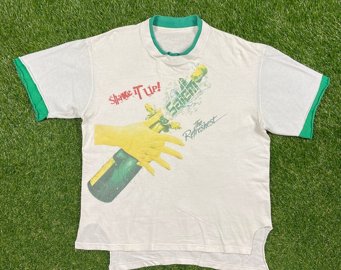 Vintage Salem Fresh Wrap T Shirt Tee Size Large L 1990s 90s American Made Smoking Cigarettes Racing