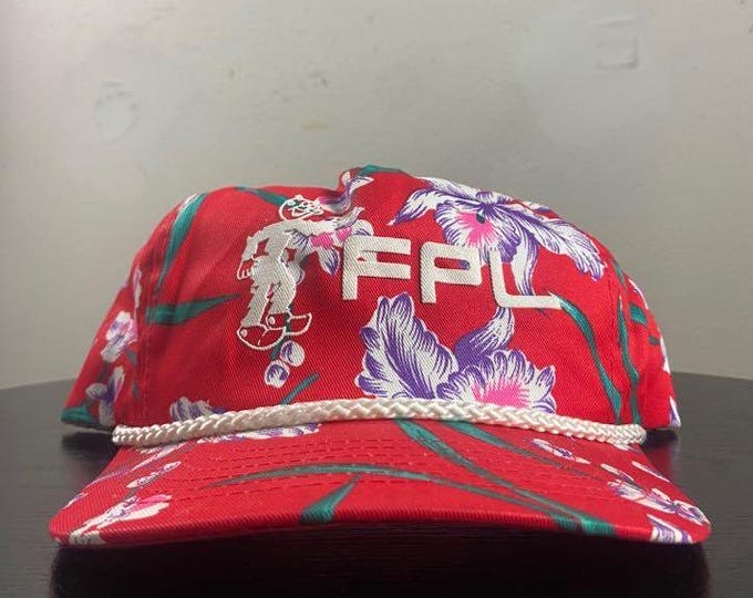 Vintage FPL Snapback Hat OSFA Florida Power and Light Electrical Company Utility Energy 1990s 90s