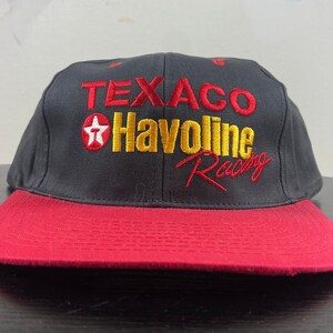 Vintage Texaco Havoline Racing Snapback Hat Cap The Louisville Line OSFA NASCAR Racing Daytona 500 1990s 90s