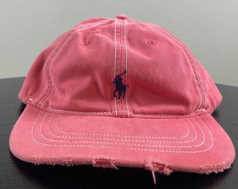 Vintage Polo Ralph Lauren Strap Back Hat OSFA Made USA