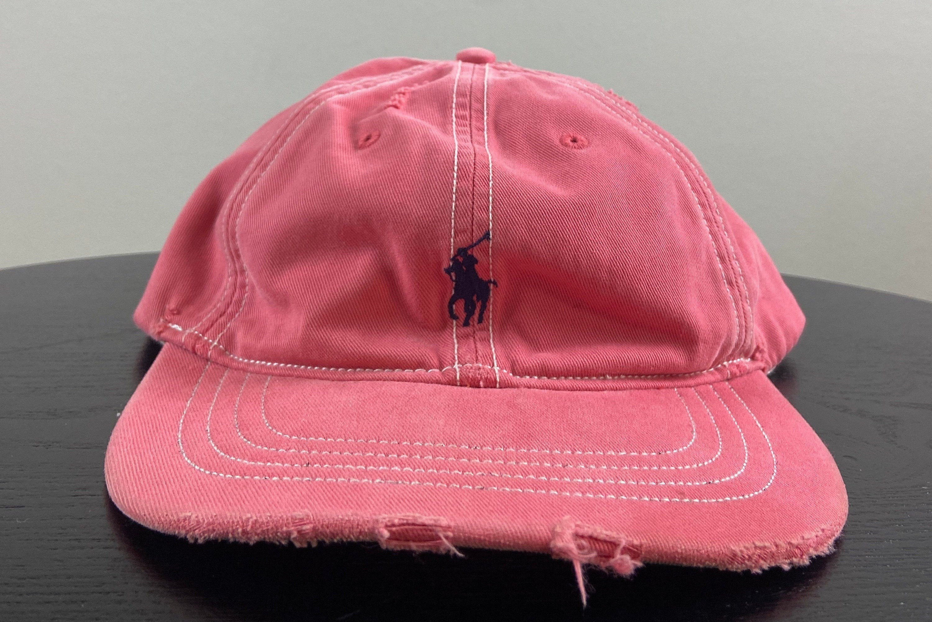 Pink polo cap discount