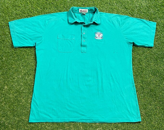 Vintage Cadillac NFL Golf Classic Polo Shirt Size Xtra Large XL PGA Tour Golf Sawgrass Us Open Masters Collection Tiger Woods Football 1990s