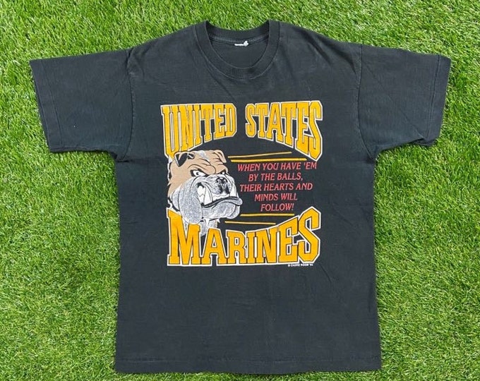 Vintage USMC Marines Corps 1993 T Shirt Tee Size Large L 1990s Marines Army United States Military Veteran 90s