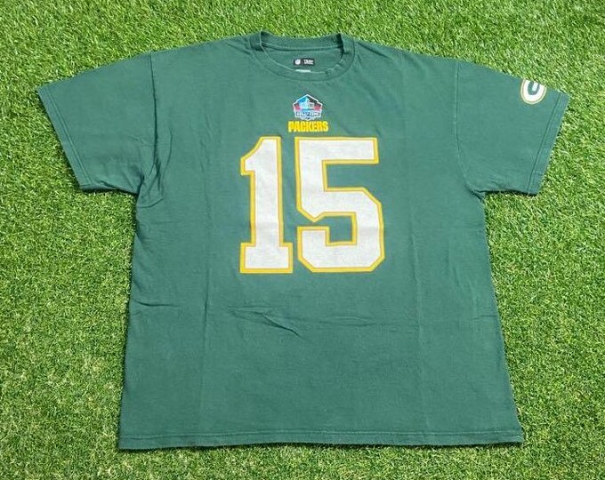 Vintage Green Bay Packers Bart Starr #15 T Shirt Tee Size Xtra Large XL NFL Football Wisconsin Brett Favre Cheese Heads 1990s 90s