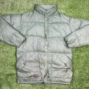 Vintage L.L. Bean Parka Button Up Jacket Tamanho XL 1960s 60s Qualidade Quente Caça Inverno Moda Puffy Puff Casaco Caminhadas Penas de Ganso