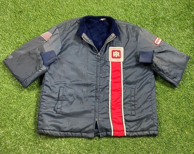 Vintage Ingersoll-Rand Racing Team Jacket Size Large L NASCAR Racing Daytona 500 1990s 90s