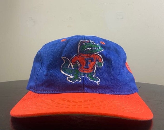 Vintage Florida Gators Fitted Hat Cap The Game Made Usa Size 7 1/8 OSFA NCAA College Football UF University of Florida 90s 1990s Classic