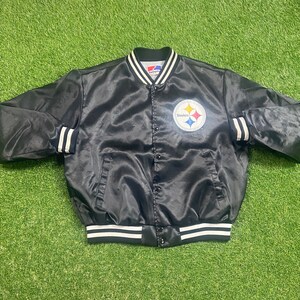 Vintage Pittsburgh Steelers Bomber Varsity Jacket Made USA Size