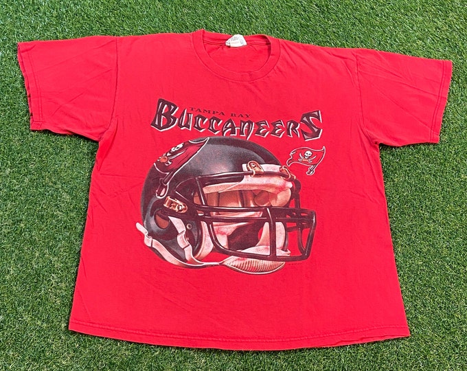 Vintage Tampa Bay Buccaneers T Shirt Tee Lee Sport Size Xtra Large XL NFL Football Florida Tom Brady TB12 1990s 90s