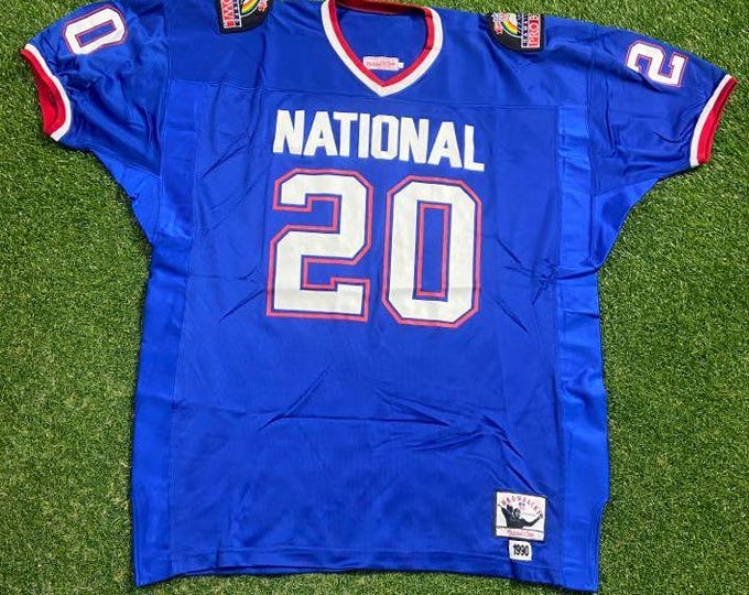 Vintage Barry Sanders Jersey Made Usa Size XXL 2XL Detroit Lions NFL Football Pro Bowl Hawaii NFL Football Michigan 1990s 90s