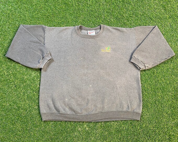 Vintage Marshall University Crewneck Sweatshirt Hanes Made USA Size Xtra Large XL NCAA College Football Huntington West Virginia Pull Over