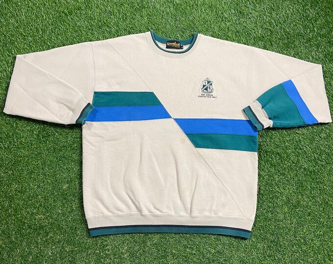Vintage Strafford 25th Annual Scratch Four Ball Crewneck Sweatshirt Size Xtra Large XL Golf Tiger Woods Quality Great Fit Original Pull Over