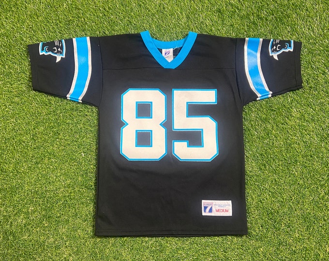 Vintage Carolina Panthers #85 Wesley Walls Jersey Size Medium M NFL Football Charlotte North Carolina Nc 1990s 90s