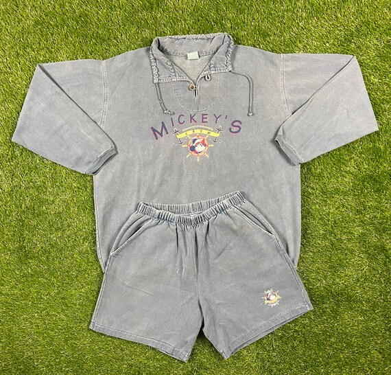 Vintage Mickey Mouse Crew Sweat Suit Crewneck Swea