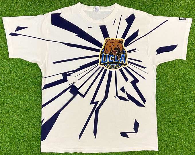Vintage University of California Los Angeles White T Shirt Tee Starter Xtra Large Made USA 90s Classic 1990s  San Jose Oakland UCLA Cali