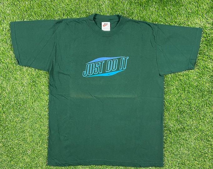 Vintage Nike T Shirt Tee Made USA Size Large L Just Do It Classic Air Jordan 1990s 90s